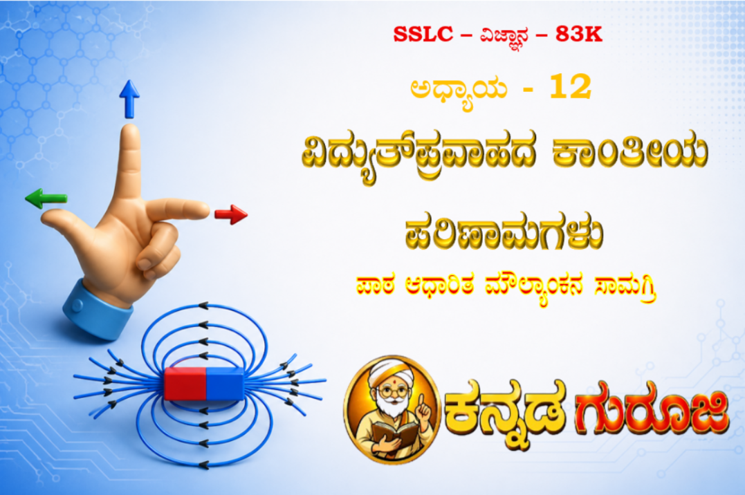 ಕರ್ನಾಟಕ SSLC ವಿಜ್ಞಾನ ಅಧ್ಯಾಯ 12 | ವಿದ್ಯುತ್ ಪ್ರವಾಹದ ಕಾಂತೀಯ ಪರಿಣಾಮಗಳು | LBA ನೋಟ್ಸ್ ಮತ್ತು ಸ್ಟಡಿ ಗೈಡ್
